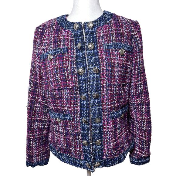 WHBM Women's Tweed Stylist Jacket Size 8 - Picture 1 of 7
